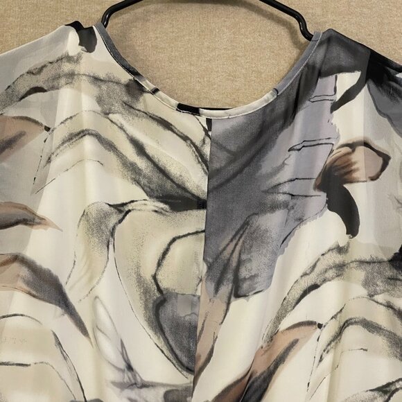 Dressbarn Blouse Women's Large Black, Gray, White Sleeveless - Picture 9 of 11